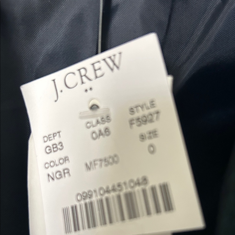 J. Crew Dark Green and Black Plaid Jacket - Picture 3 of 10